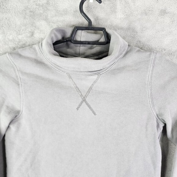 Mens Grey Madewell Cotton Turtleneck Sweatshirt Long Sleeve 100% Cotton Size XS - Picture 4 of 11